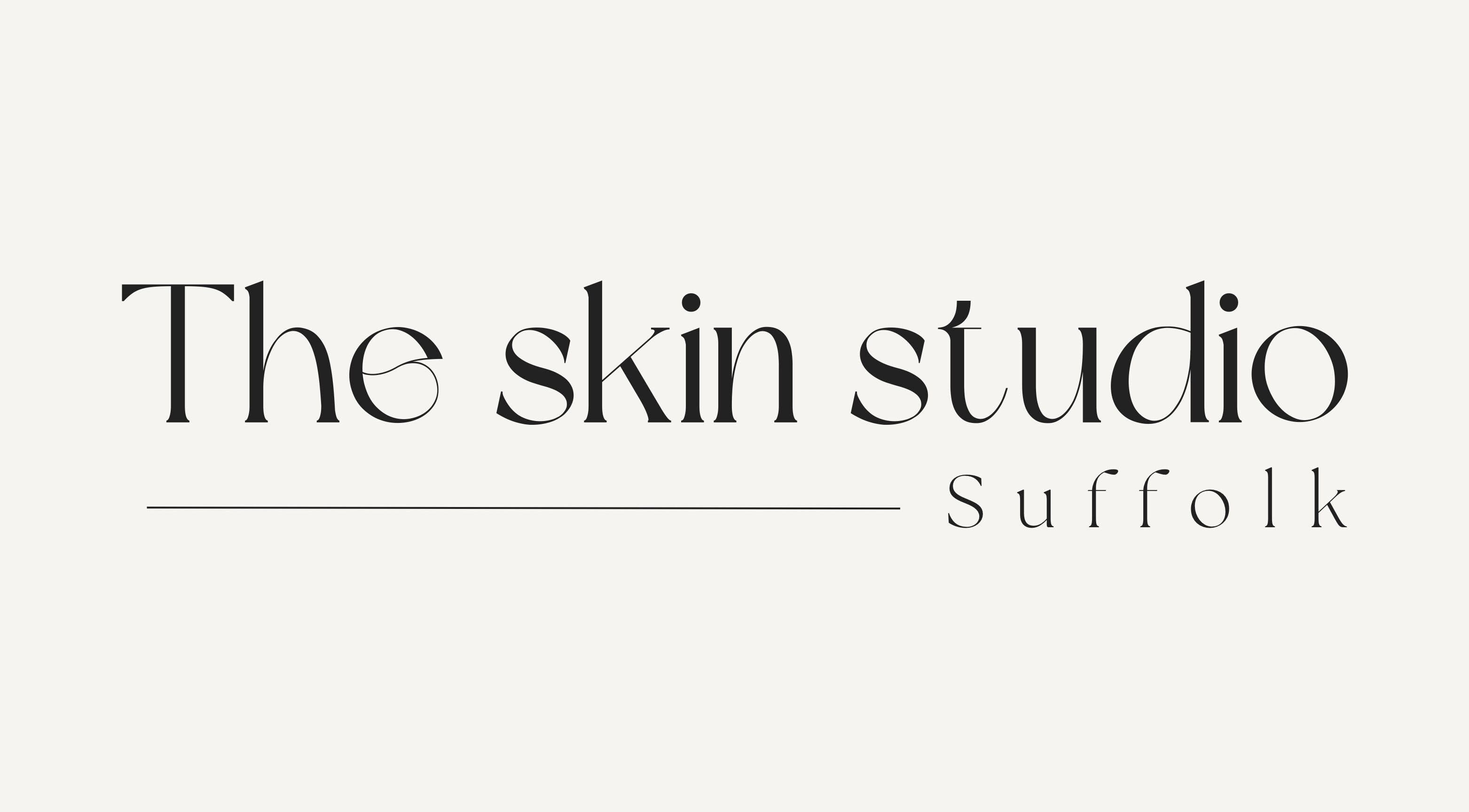 Logo of The Skin Studio Suffolk in Bury St Edmunds, England, GB, showcasing elegant typography.