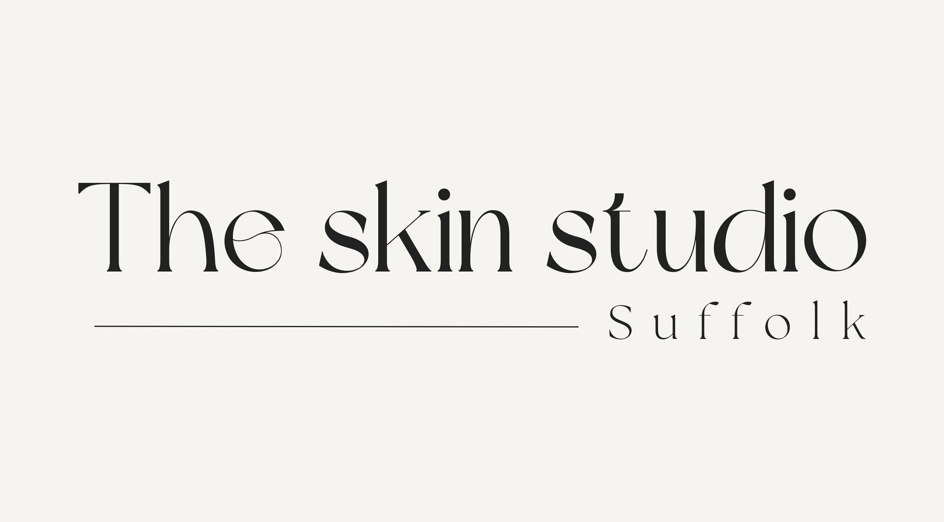 Logo of The Skin Studio Suffolk in Bury St Edmunds, England, GB, showcasing elegant typography.