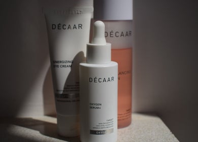 Decaar skincare products at The Skin Studio Suffolk, Bury St Edmunds, England, GB capture radiant health.