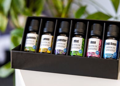 Essential oils at Shangrila Head Spa in Yorktown Heights, NY, US provide relaxation and rejuvenation.