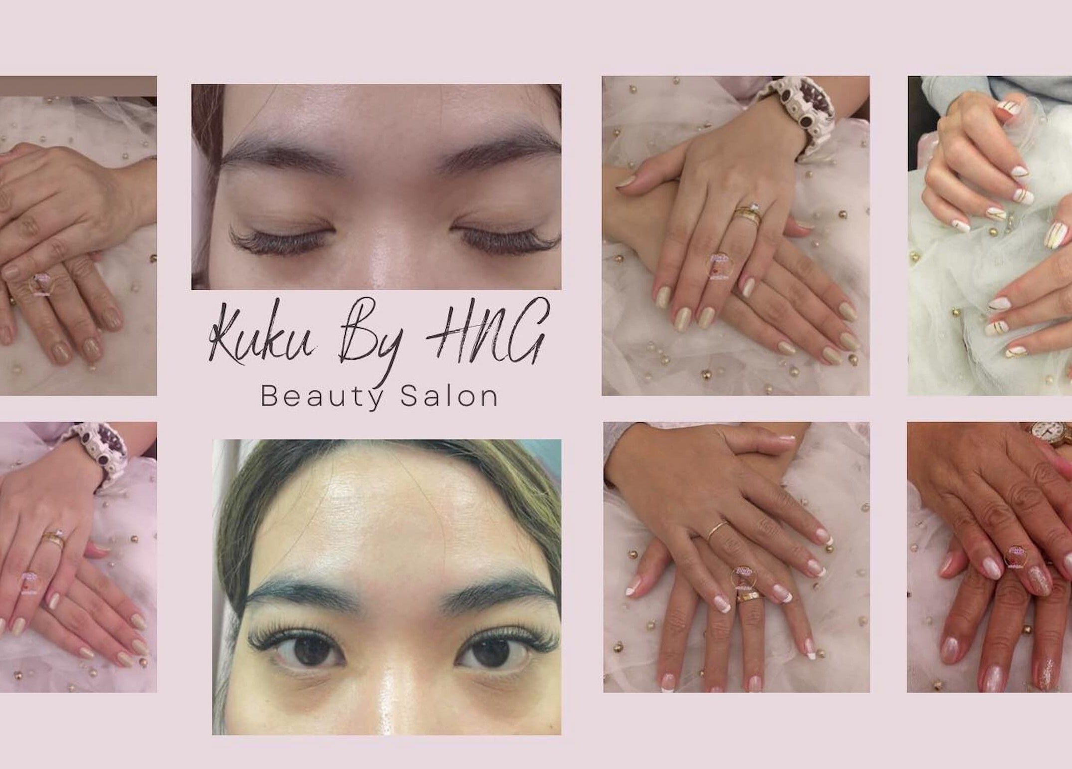 Dazzling nail and eyelash work at KUKU BY HNG BEAUTY SALON in Manila, Metro Manila, PH.