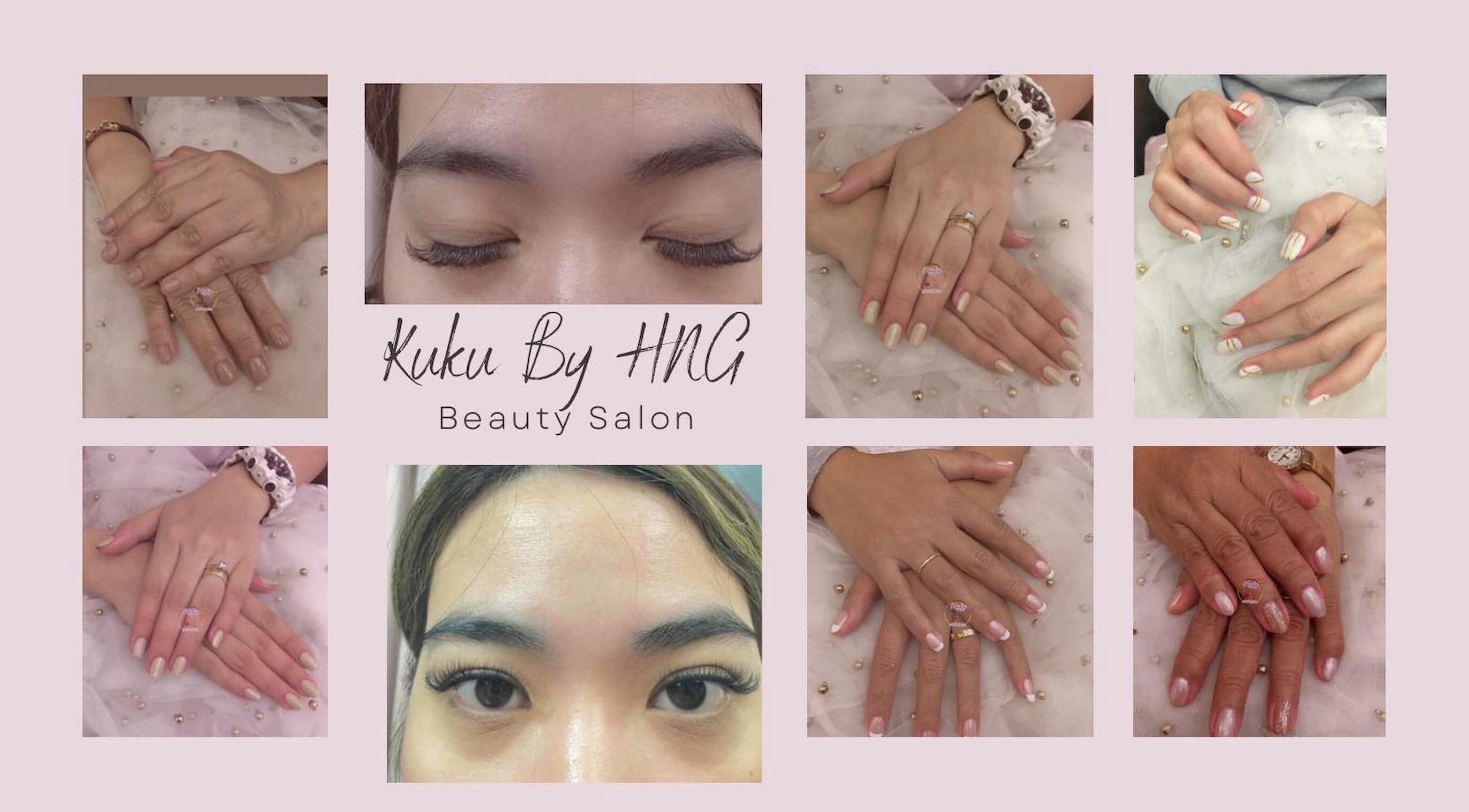 Dazzling nail and eyelash work at KUKU BY HNG BEAUTY SALON in Manila, Metro Manila, PH.