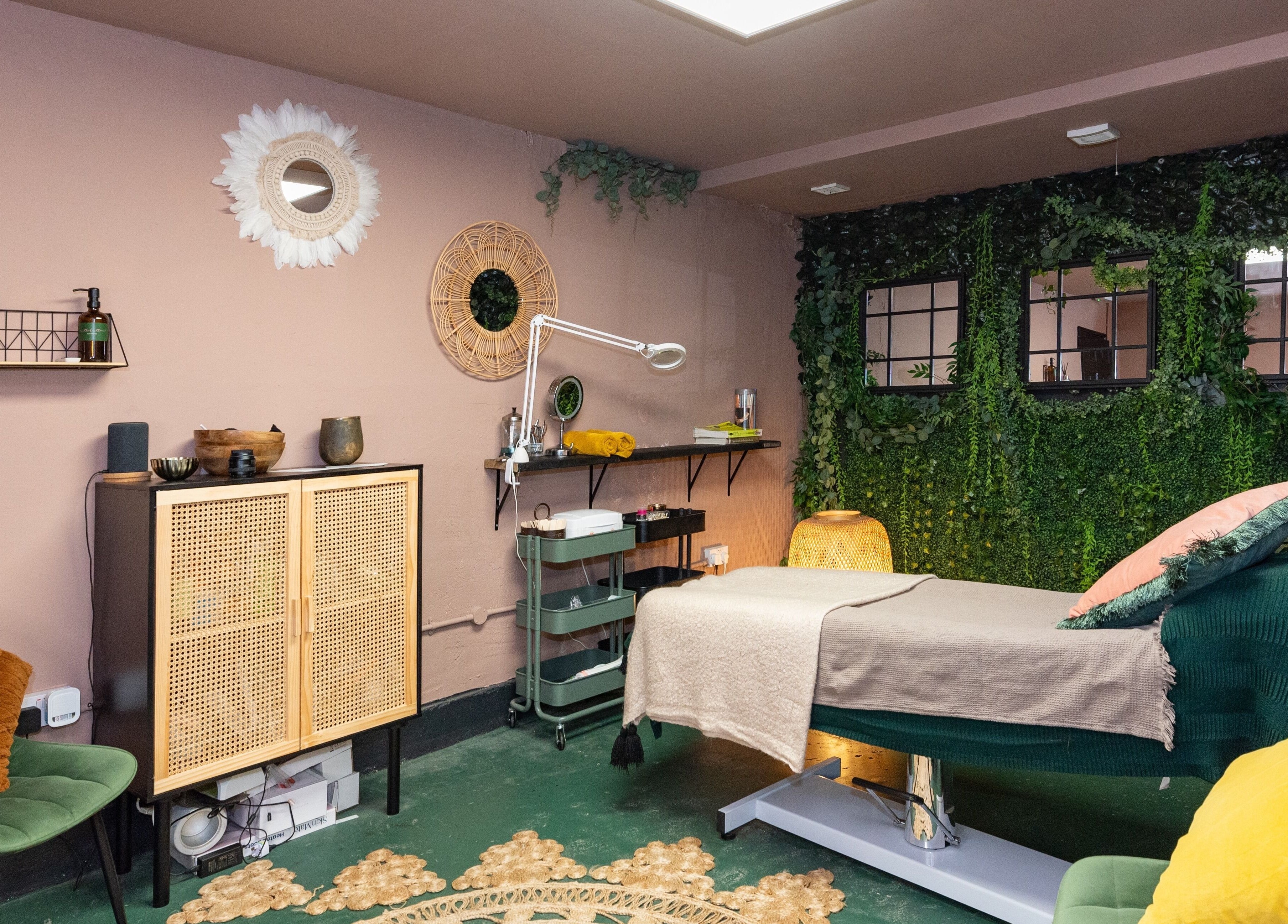 Tranquil therapy room at The Knott, Folkestone, England, GB with cozy furnishings and natural decor.