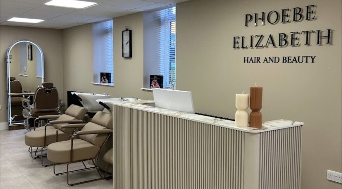 Stylish interior of PureSkin Studio, Maidstone, England, GB. Modern beauty chairs and elegant decor.