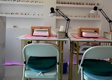Modern nail stations at Nail Lesss Sugriwa, Bali, Bali, ID, showcasing elegant design and comfort.