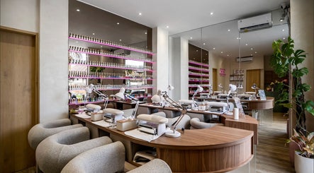Modern nail salon interior with stylish decor at Nail Lesss Canggu, Bali, Bali, ID.