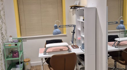 A tranquil nail treatment area at Beauty by Basak, Nettleham, England, GB, featuring a simple, elegant setup.