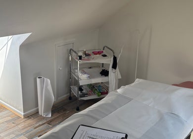 Peaceful treatment room at JSSemiPermanantMakeUpByJodie, Sturry, England, GB, showcasing a serene setting.