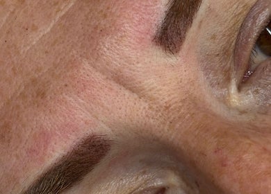 Close-up of expertly applied semi-permanent makeup at Js Semi Permanent Make Up By Jodie, Sturry, England, GB.