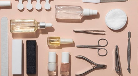 Manicure tools neatly arranged at SVN, Bowmanville, Ontario, CA.
