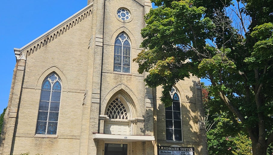 Arkham Hair venue with Gothic architecture in Sheboygan, Wisconsin, US.