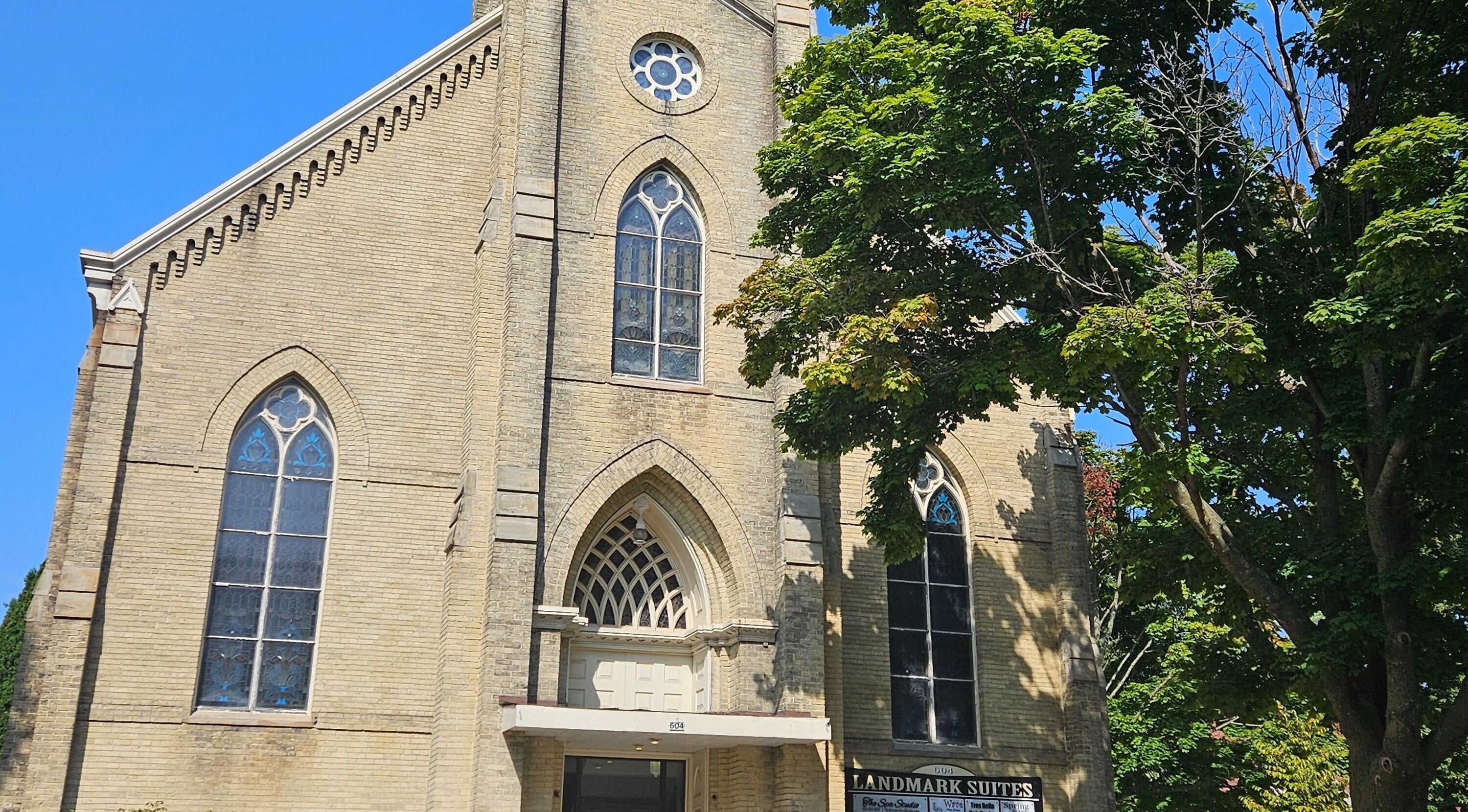 Arkham Hair venue with Gothic architecture in Sheboygan, Wisconsin, US.