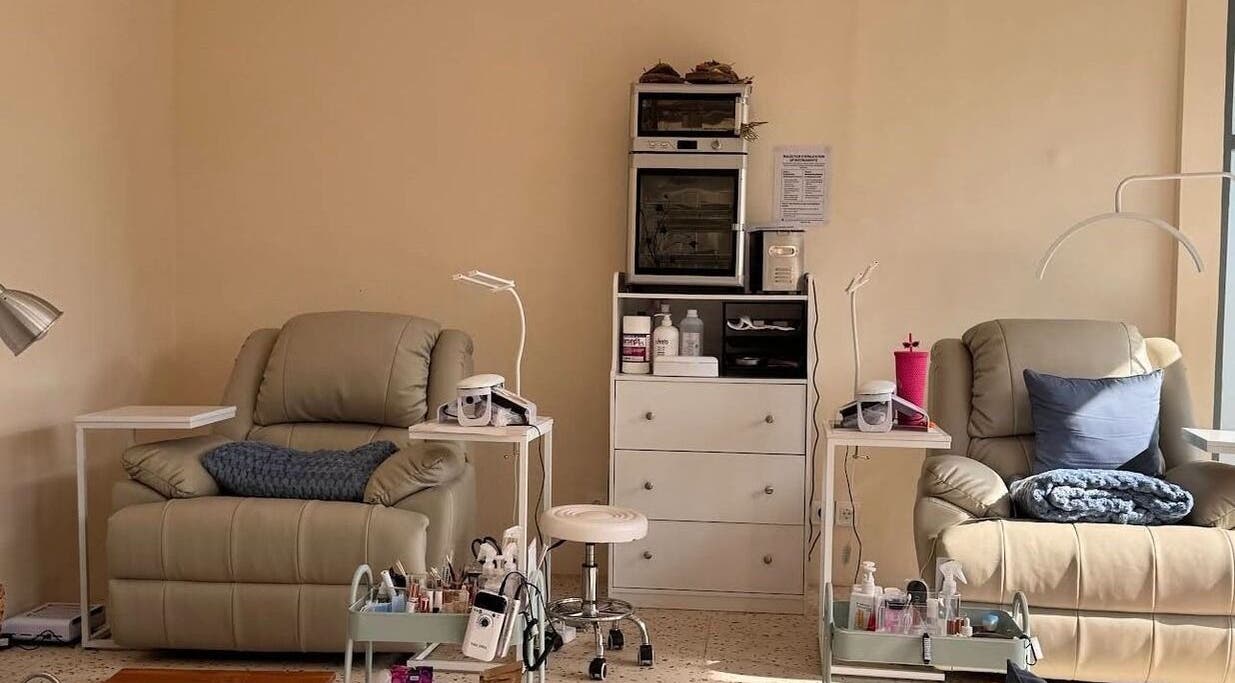 Relaxing nail spa chairs at Suka Kuku, Bali, Bali, ID, offering a serene wellness experience.