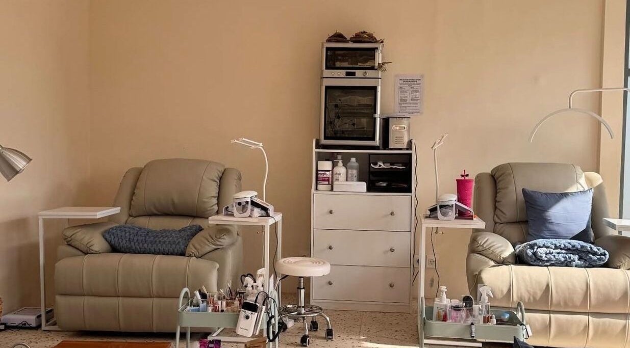 Relaxing nail spa chairs at Suka Kuku, Bali, Bali, ID, offering a serene wellness experience.