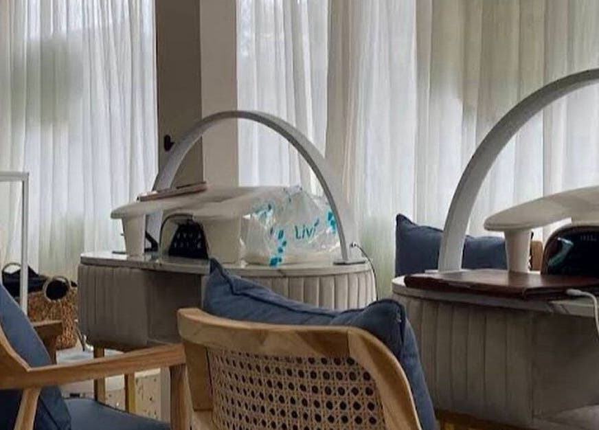 Relaxing nail stations at Suka Kuku in Bali, Bali, ID with soothing ambiance and modern decor.