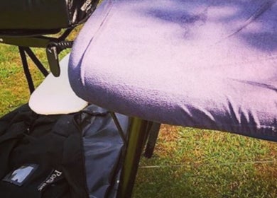 Massage table setup at Bodyspec Jesmond, Newcastle upon Tyne, England, GB, showcasing wellness in nature.
