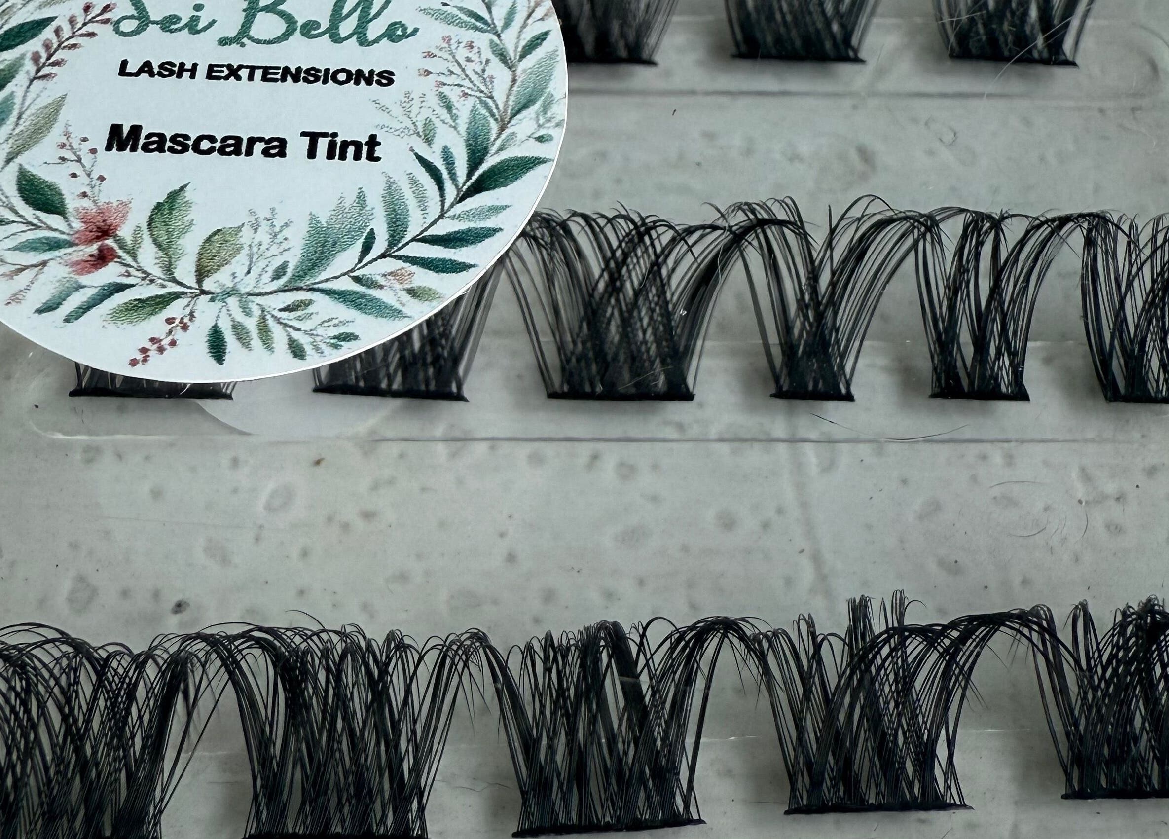 Sei Bello Cluster Lash Extensions package in Gqeberha, Eastern Cape, ZA showcasing mascara tint.