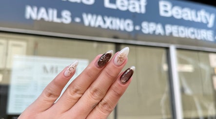 Stylish nail art at Lotus Leaf Beauty Salon, Melbourne, Victoria, AU, showcasing elegant designs.