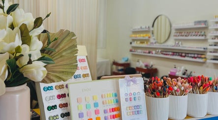 Mk & Co Nail in Maroubra, New South Wales, AU offers a vibrant nail color display and elegant decor.