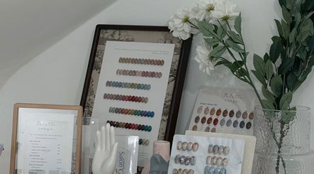 Diverse nail color palettes at Palette Carys UK in London, England, GB, showcasing vibrant beauty options.