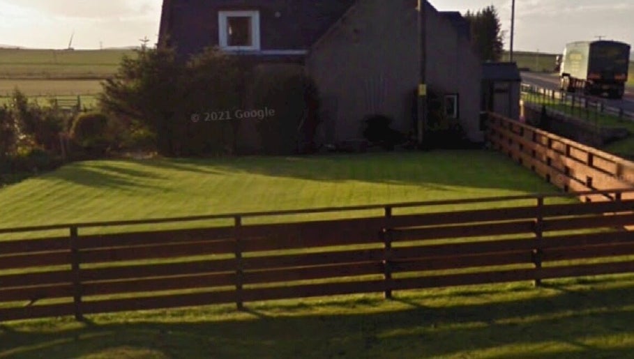 Beautiful garden area at Beauty on the Hill, Huntly, Scotland, GB, offers a serene setting for relaxation.