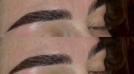 Expertly shaped eyebrows showcased at Brows By Liv, Worthing, England, GB, highlighting exceptional brow artistry.