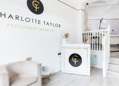 Chic interior of Beyond Contour, Yeadon, England, GB showcasing a modern beauty workspace.