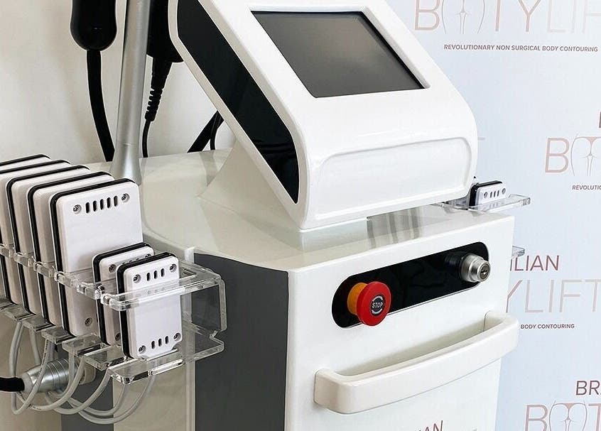 Advanced contouring device at Beyond Contour, Yeadon, England, GB for non-surgical body sculpting.