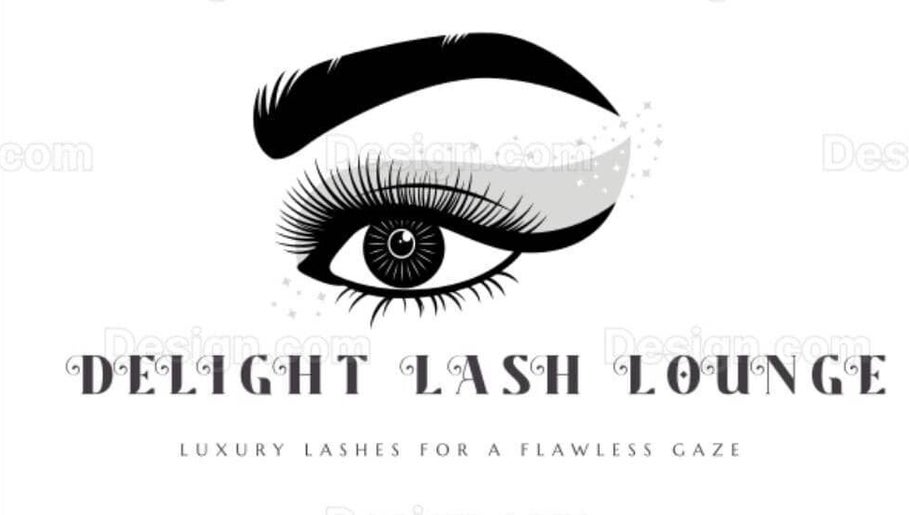 Delight Lash Lounge logo featuring elegant eye design in Lekki, Lagos, NG.