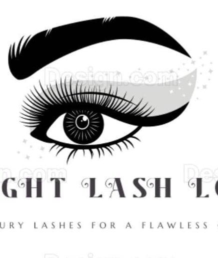 Delight Lash Lounge logo featuring elegant eye design in Lekki, Lagos, NG.
