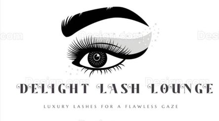 Delight Lash Lounge logo featuring elegant eye design in Lekki, Lagos, NG.