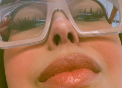 Close-up of expertly styled lashes at Mila Lash and Brow in Norcross, Georgia, US.