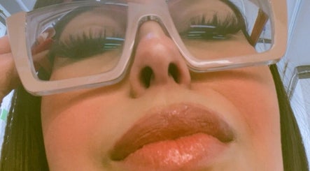 Close-up of expertly styled lashes at Mila Lash and Brow in Norcross, Georgia, US.