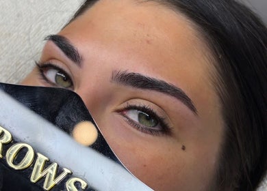 Close-up of sculpted brows at Latenight_brows, Airds, New South Wales, AU, showcasing expert brow styling.