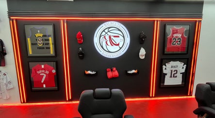 Sports-themed decor at BalrCutz Jaya One, Kuala Lumpur, Wilayah Persekutuan Kuala Lumpur, MY featuring jerseys.
