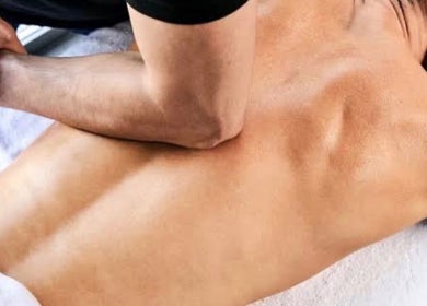 Professional sports therapy at Ryan Moir Sports Therapy, Westfield, England, GB. Massage focus on back tension relief.
