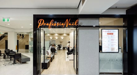 Entrance of Professionail Adelaide nail salon in Adelaide, South Australia, AU, featuring modern decor.