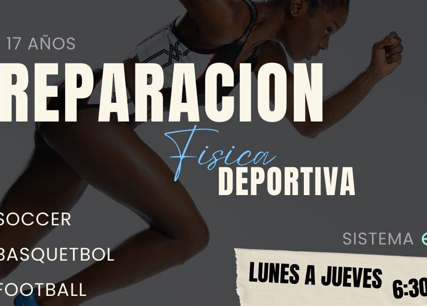 Athlete in mid-sprint for sports preparation at Recovery Play Cuu in Chihuahua, Chihuahua, MX.