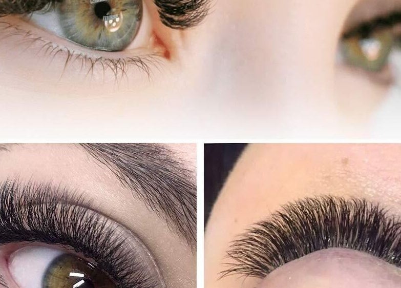 Close-up of eyelash extensions at Nicky's Beauty, Pretoria, Gauteng, ZA. Enhancing eye beauty.