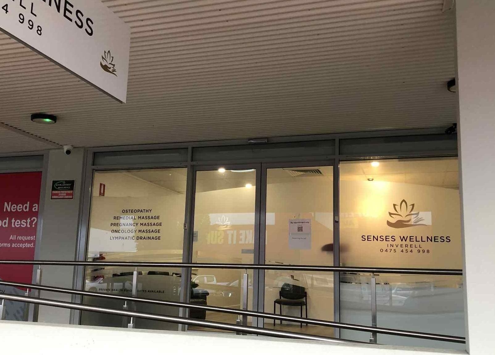 Entrance of Senses Wellness Inverell, offering massages and therapies in Inverell, New South Wales, AU.