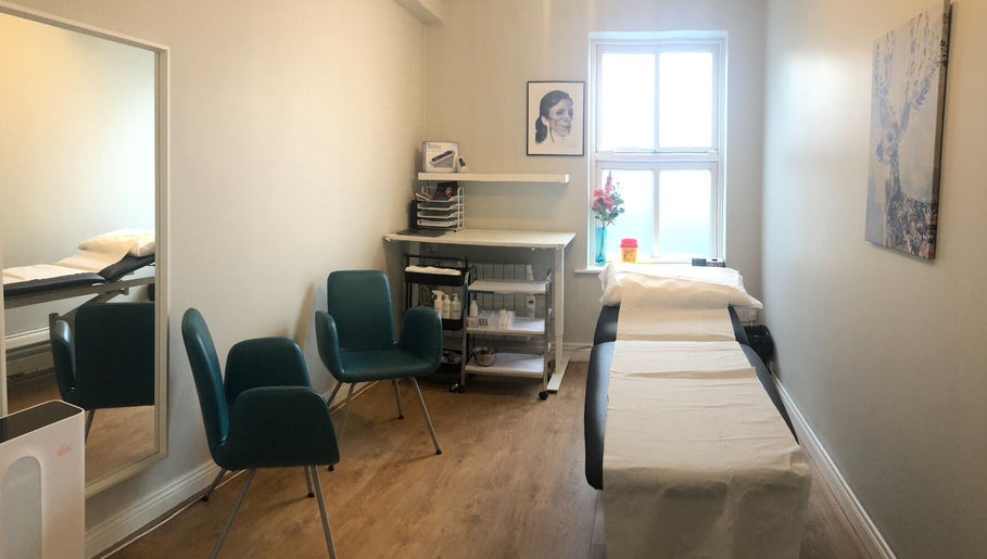 Cozy treatment room at Velora Medical Aesthetics, Dublin, County Dublin, IE, offering comfort and modern aesthetic care.