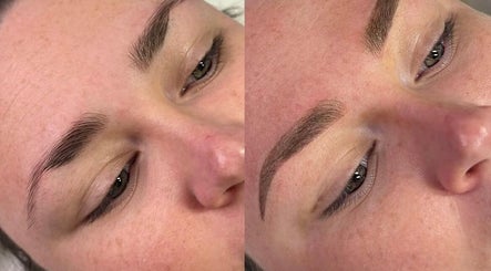 Lianne Adora Skin & Brows in Holmfirth, England, GB. Before and after eyebrow treatment showing enhanced styling.