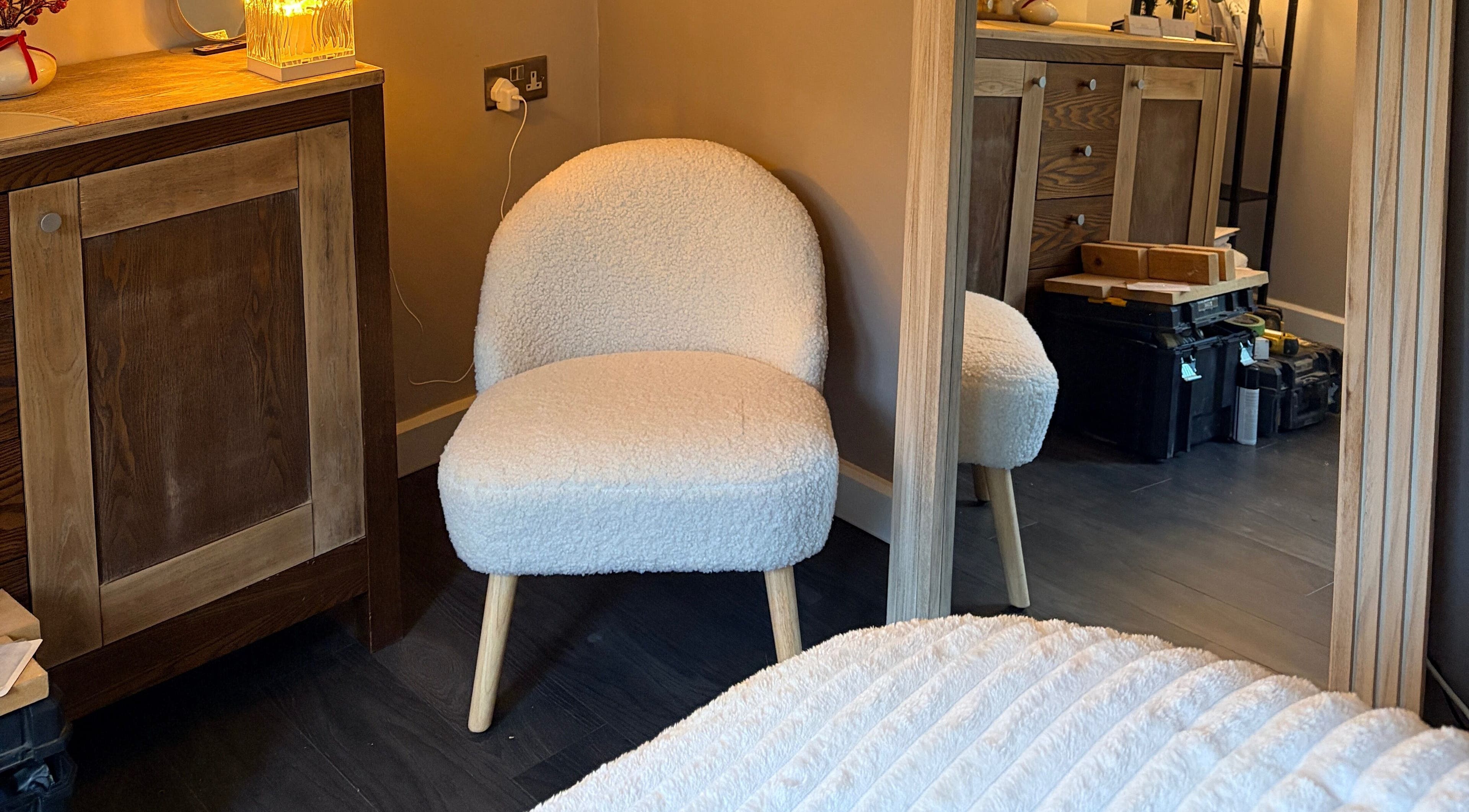 Elegant seating area at Glow Beauty by Sian, Solihull, England, GB.