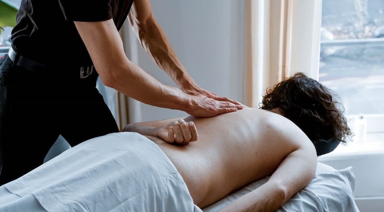 A soothing massage at Meridians, Amsterdam, Noord-Holland, NL, promoting relaxation and wellness.