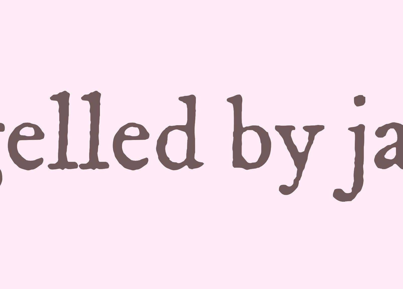 Gelled By Jas logo in elegant font, Melbourne, Victoria, AU