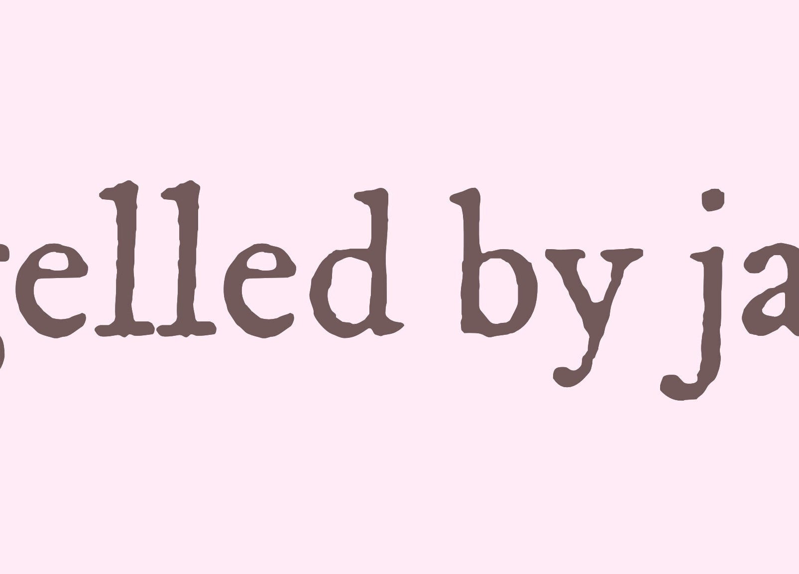 Gelled By Jas logo in elegant font, Melbourne, Victoria, AU