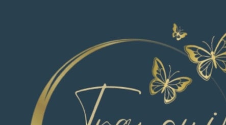 Tranquility at Port Solent Japanese Head Spa logo with golden butterflies, Portsmouth, England, GB.