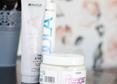 Indola hair products displayed at Jeanie_minnie_hair_studio in Bloemfontein, Free State, ZA for professional styling.