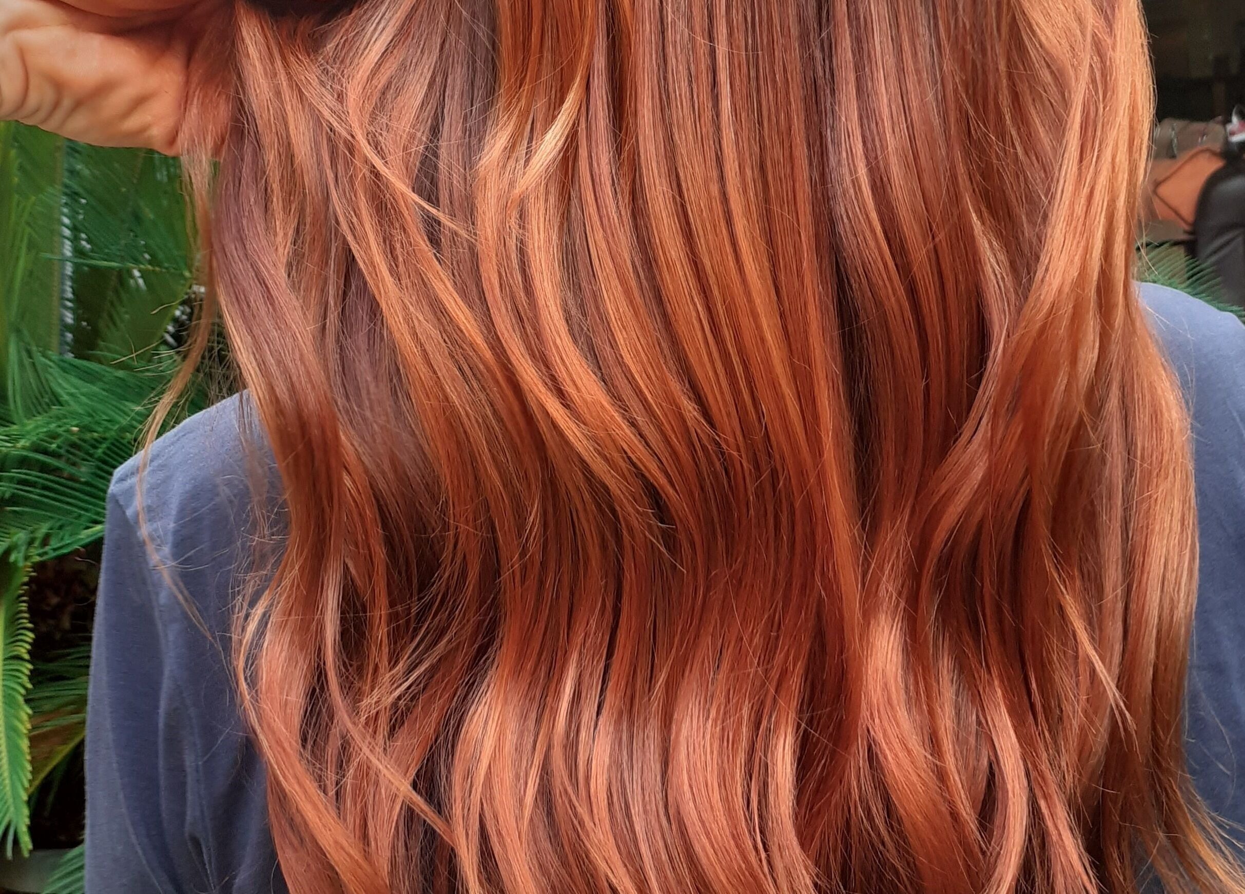 Vibrant red hair styled at Hair by Joshua James, Mallorca, Illes Balears, ES.