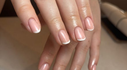 Elegant French manicure at AnnaRaeBeauty in Paisley, Scotland, GB, showcasing expert nail care.